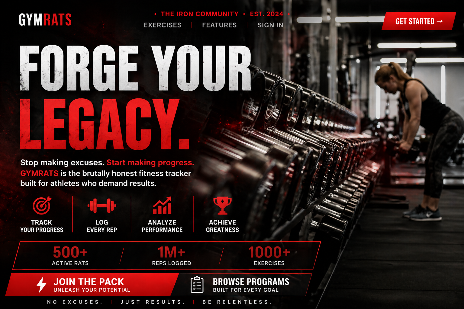 Fitness App project screenshot
